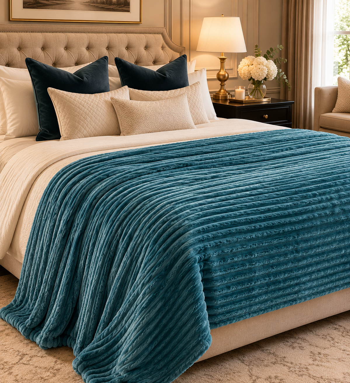 Luxury Mink Blanket - Teal