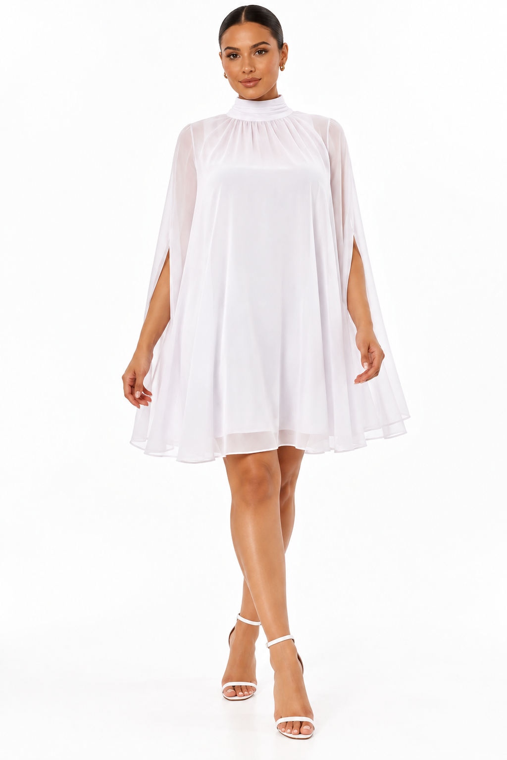 Chiffon Dress | White