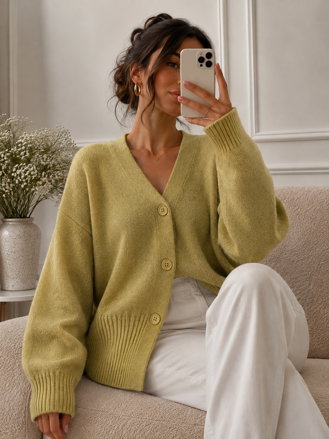 Ladies Cardigan | Green