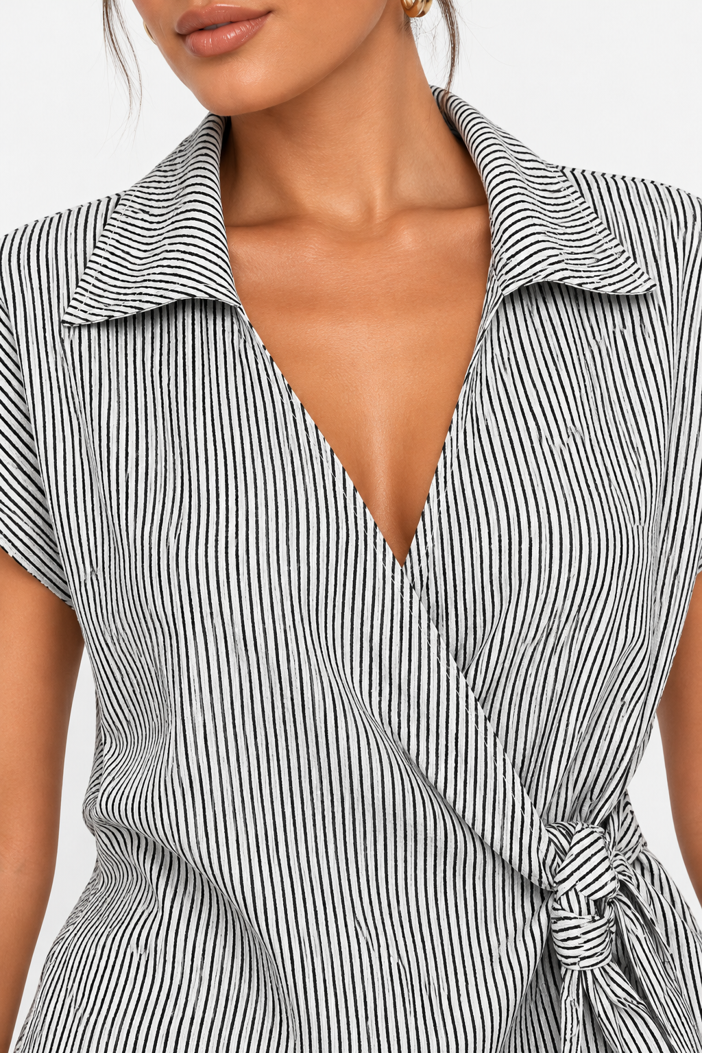 Stripe Co-Ord Set | White & Black