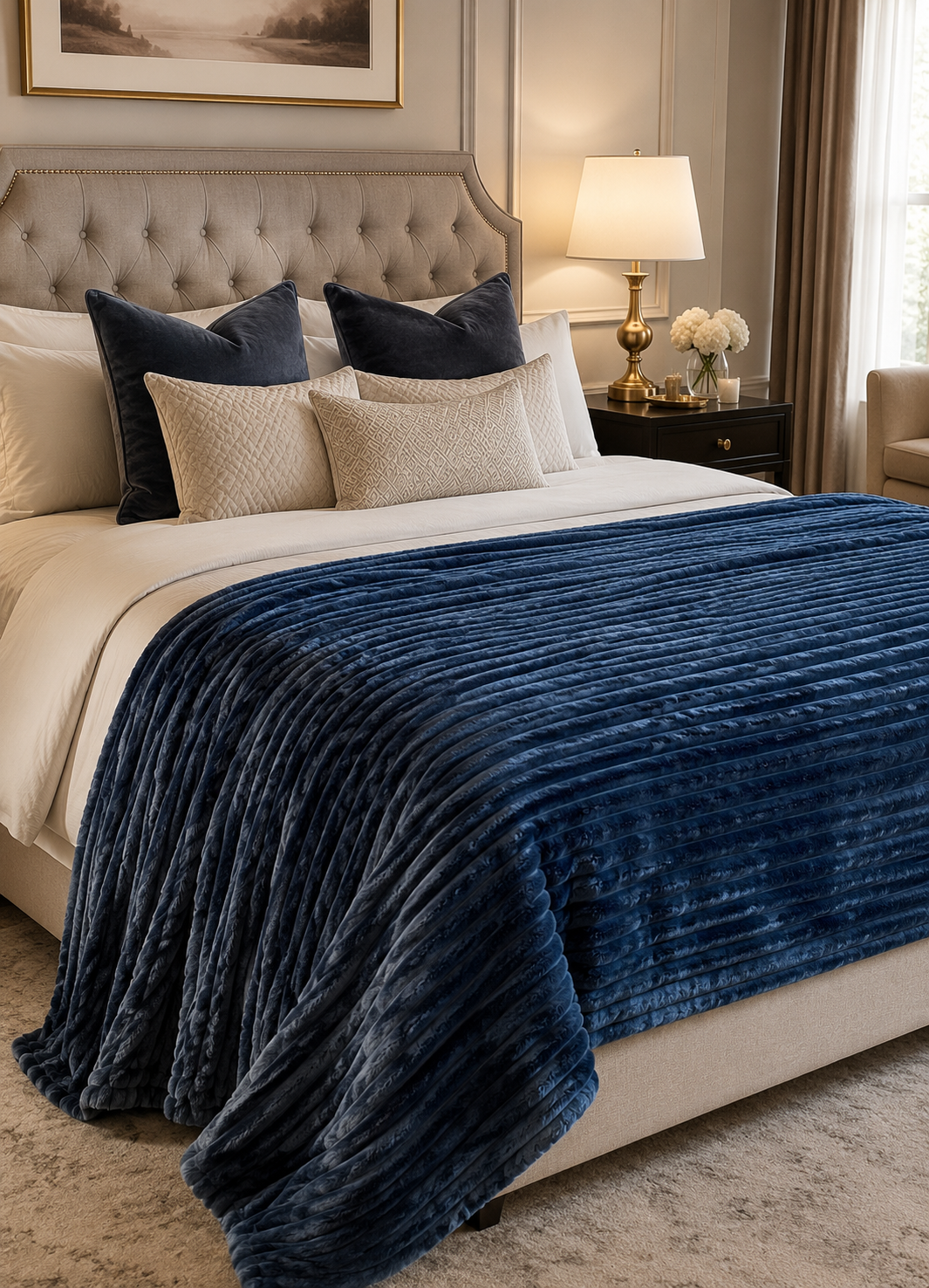 Luxury Mink Blanket - Blue