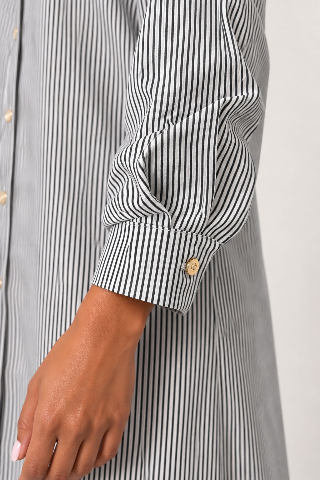 Ladies Relaxed Shirt Dress | Black