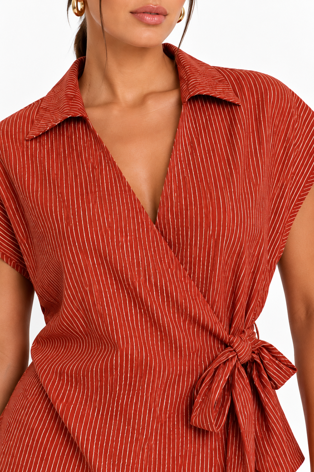 Stripe Co-Ord Set | Burnt Orange