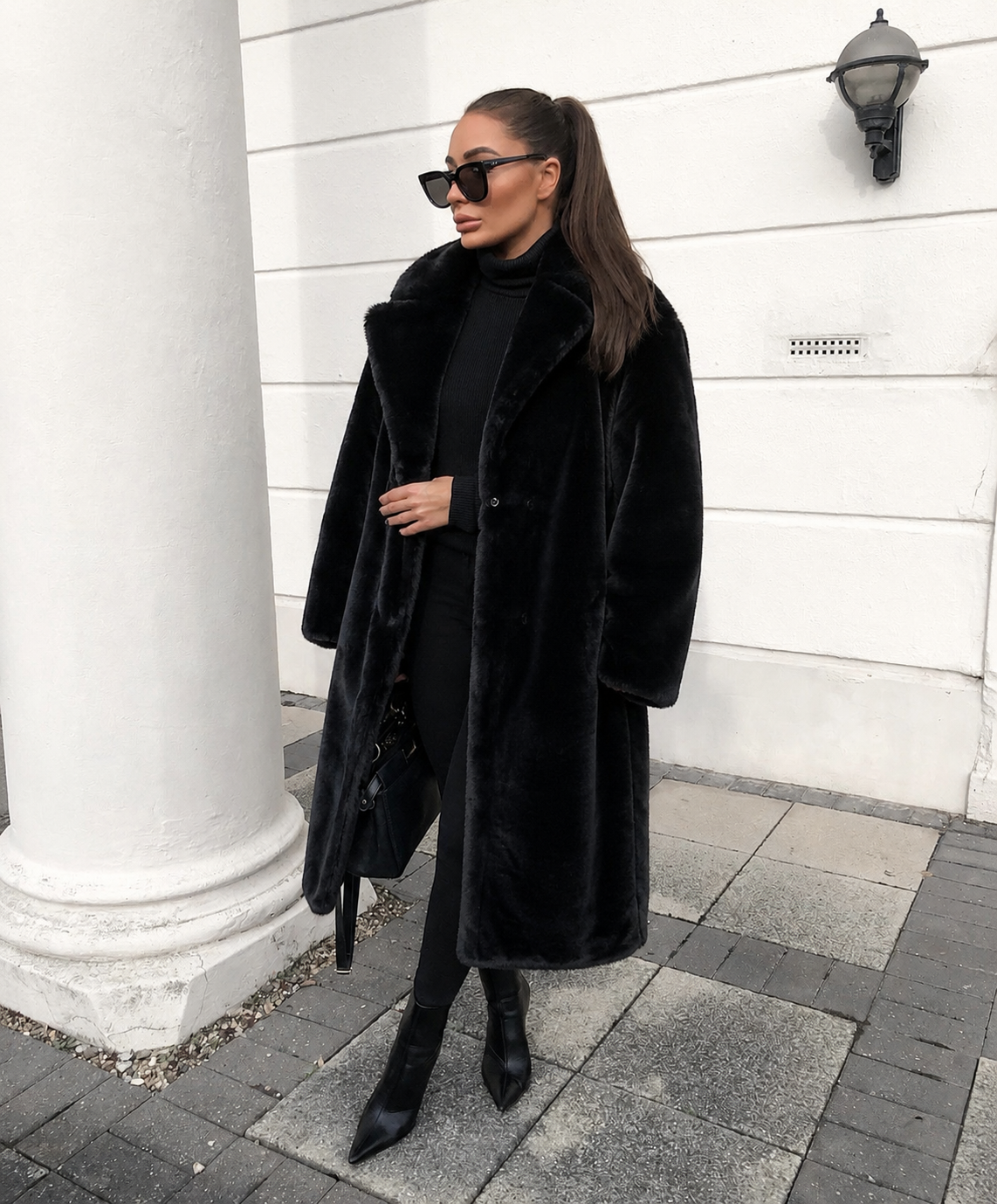 Zara Long Fur Coat