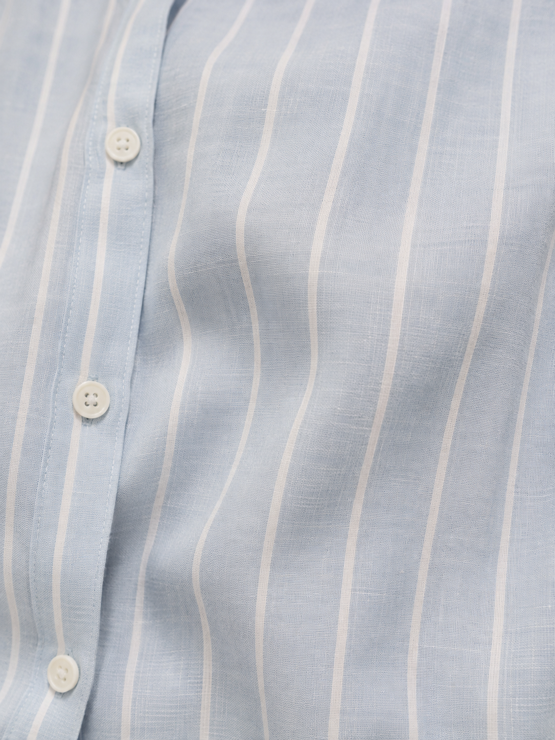 Ladies Stripe Shirt | Baby Blue