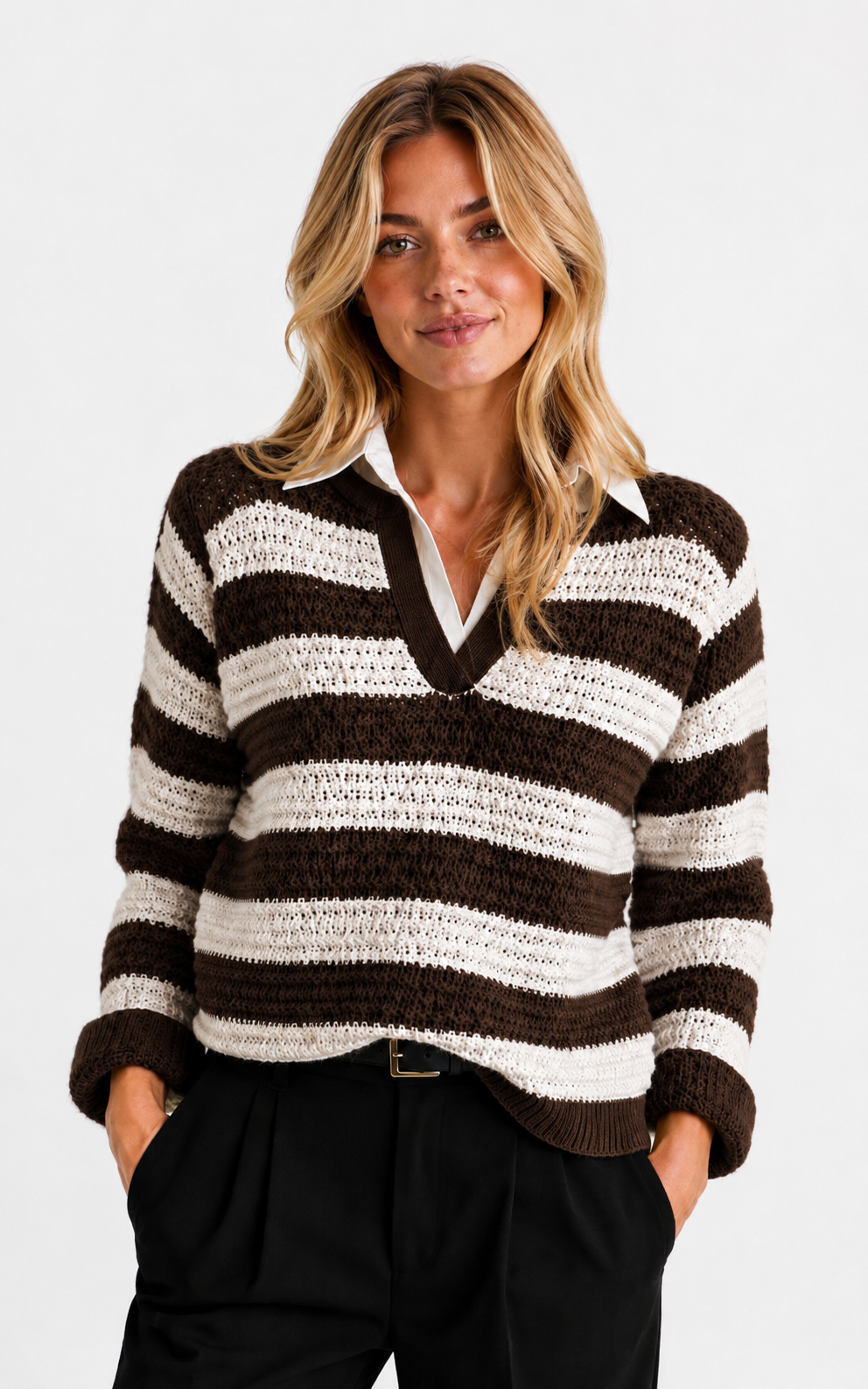 Ladies Knit - Chocolate Brown