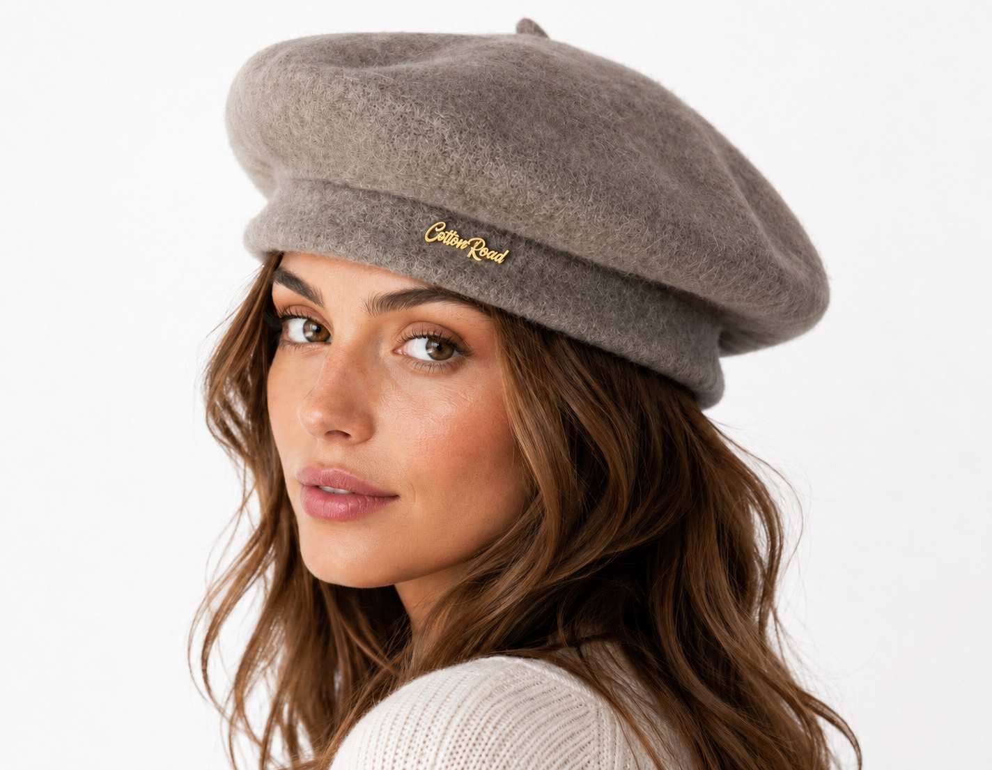 Cotton Road Beret - Taupe