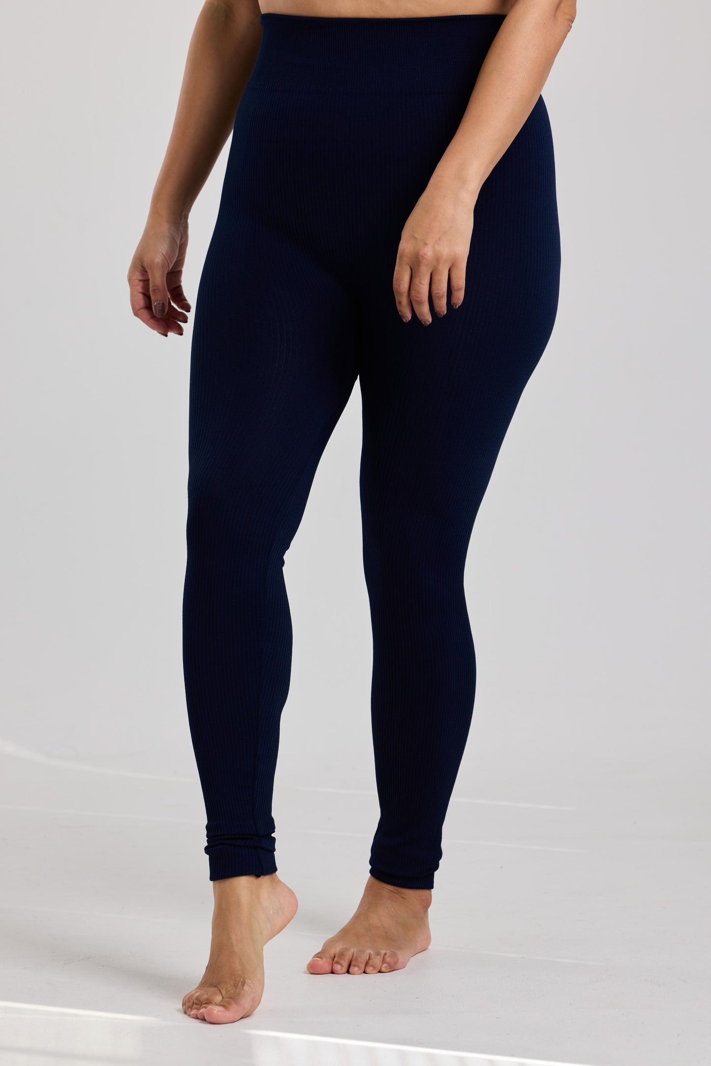 Ribbed Legging - Navy Blue