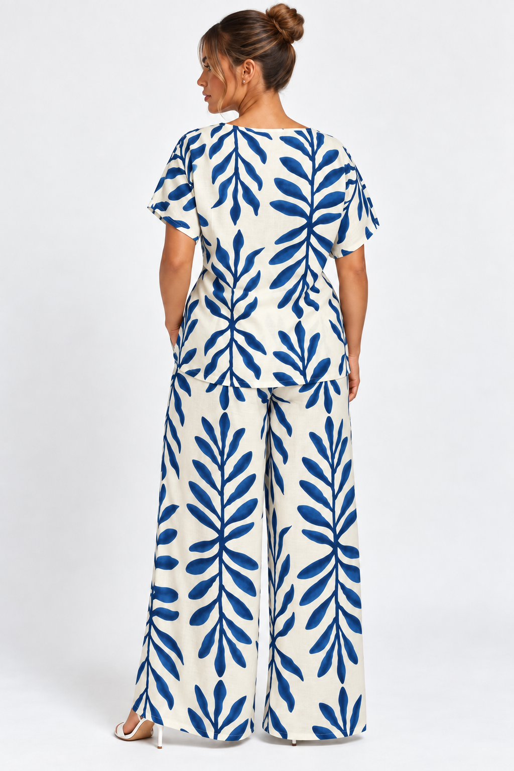 Botanical Linen Set | Blue