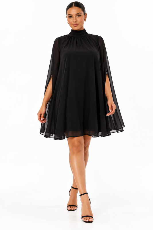 Chiffon Dress | Black