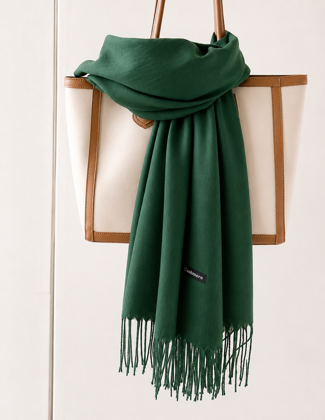 Cashmere Scarf - Emerald Green
