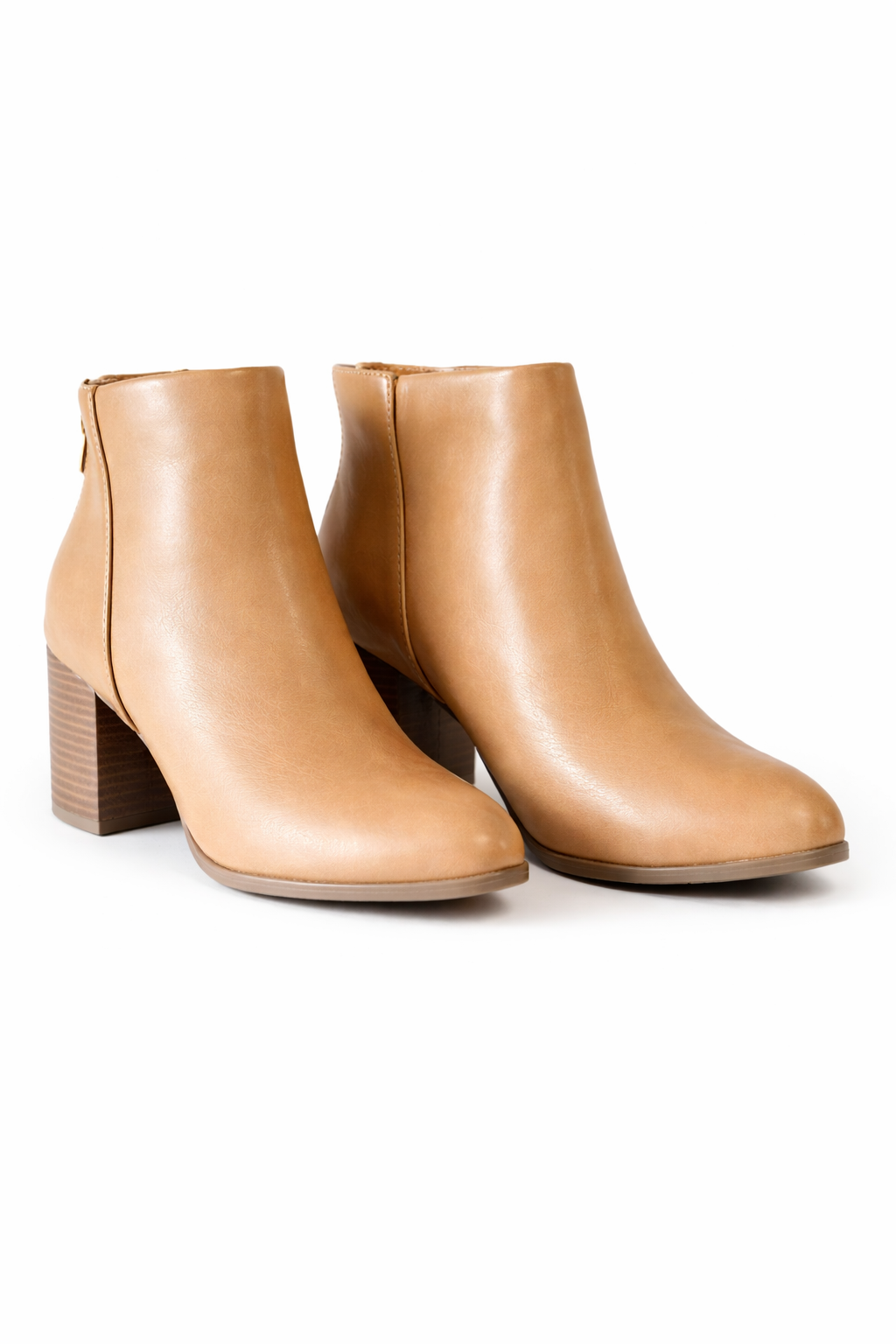 Camel Block Heel Boot