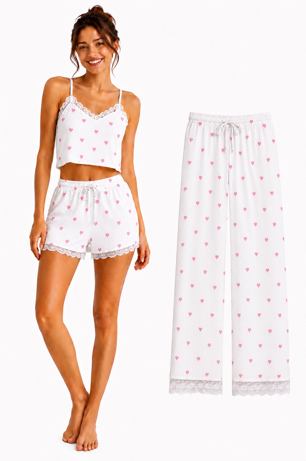 3 Piece PJ Set | Pink