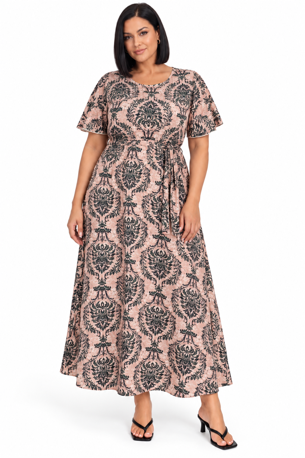 Printed A-Line Dress