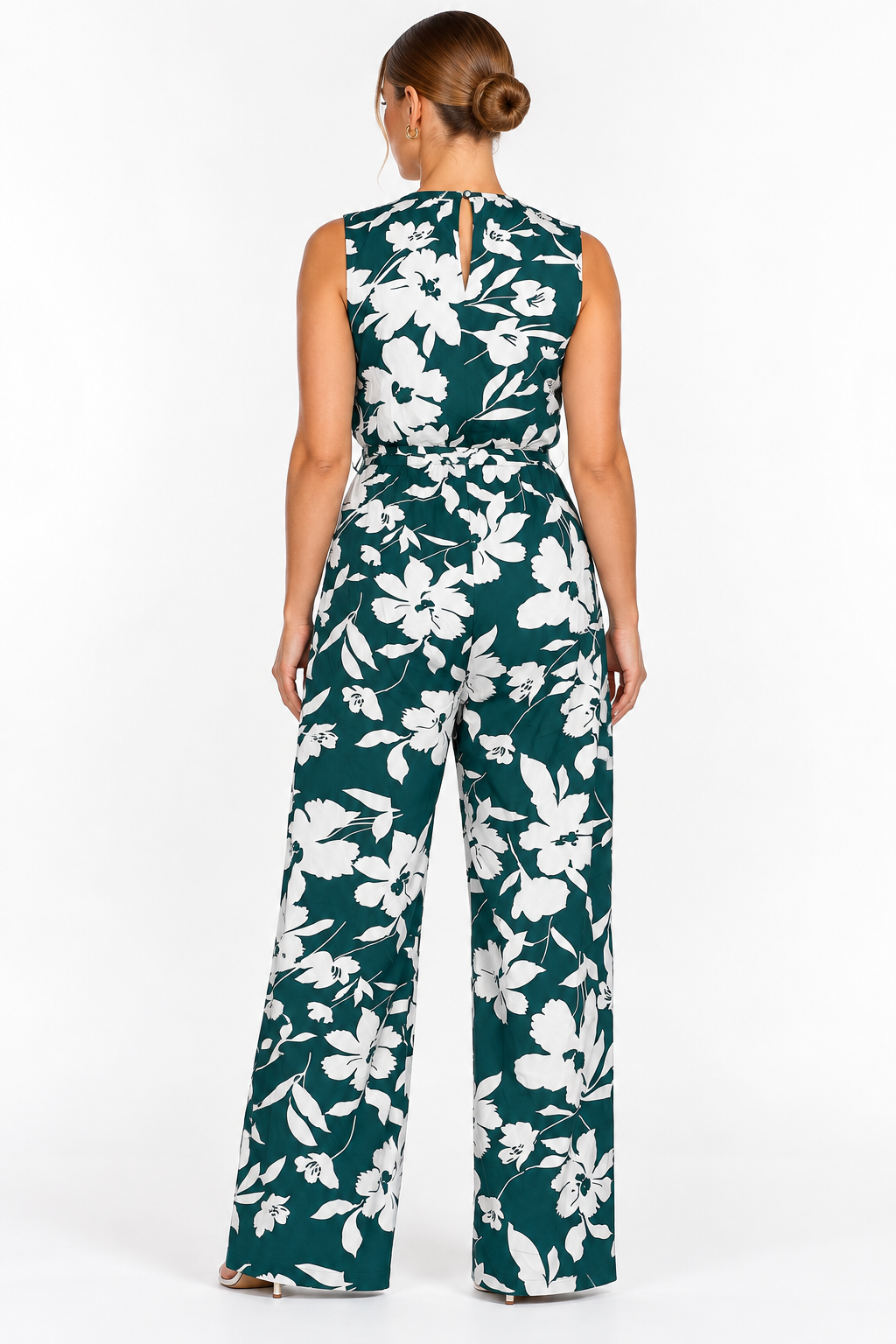 Floral Jumpsuit | Teal