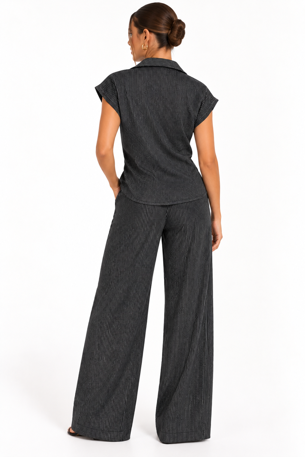 Stripe Co-Ord Set | Black & White