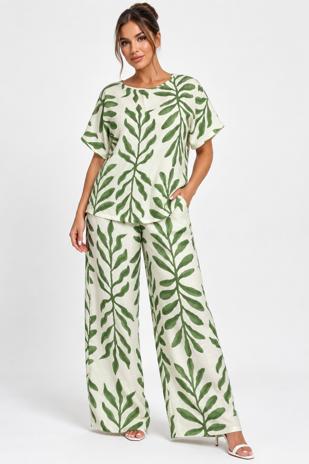 Botanical Linen Set | Green