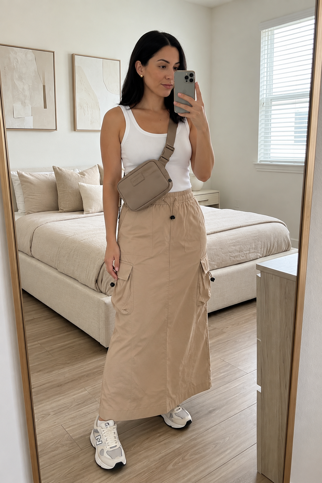 Utility Cargo Skirt | Camel