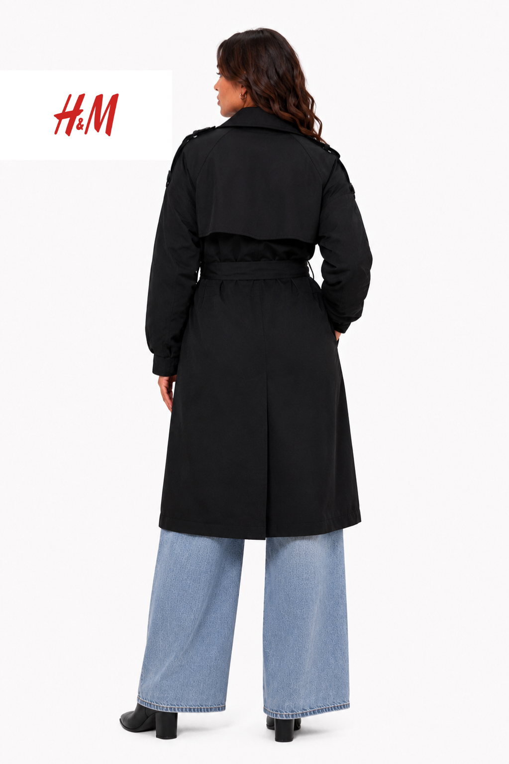 H&M Black Trench Coat