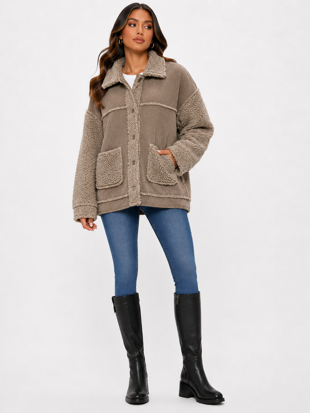 Sherpa Jacket - Taupe