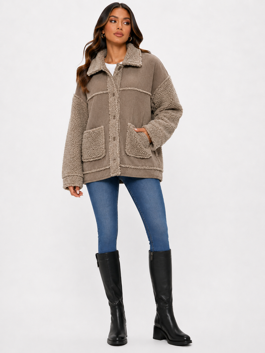 Sherpa Jacket - Taupe