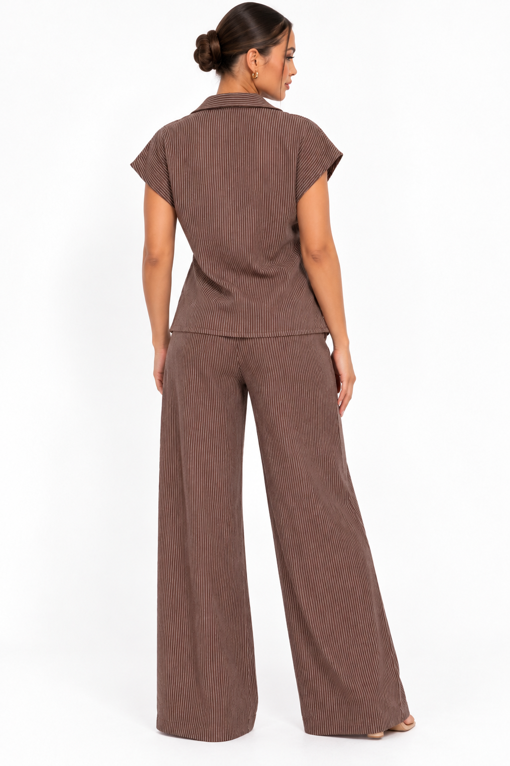 Stripe Co-Ord Set | Mocha
