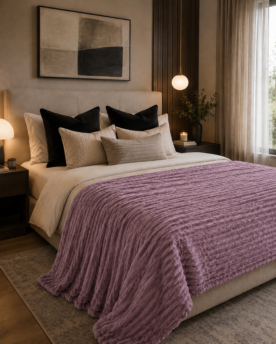 Luxury Mink Blanket - Lilac