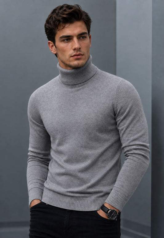 Men’s Polo Neck - Grey