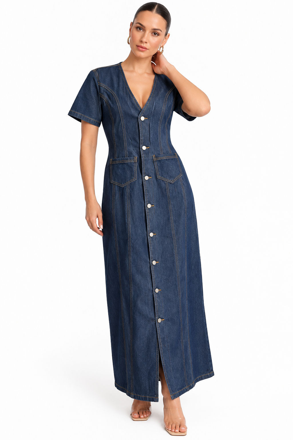 The Edit Denim Dress