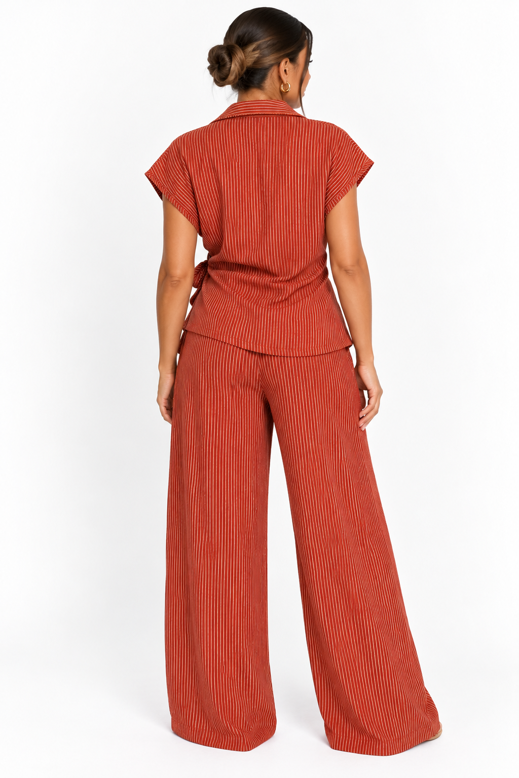 Stripe Co-Ord Set | Burnt Orange