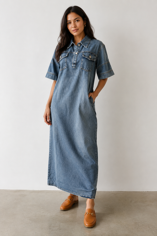 Ladies Denim Dress