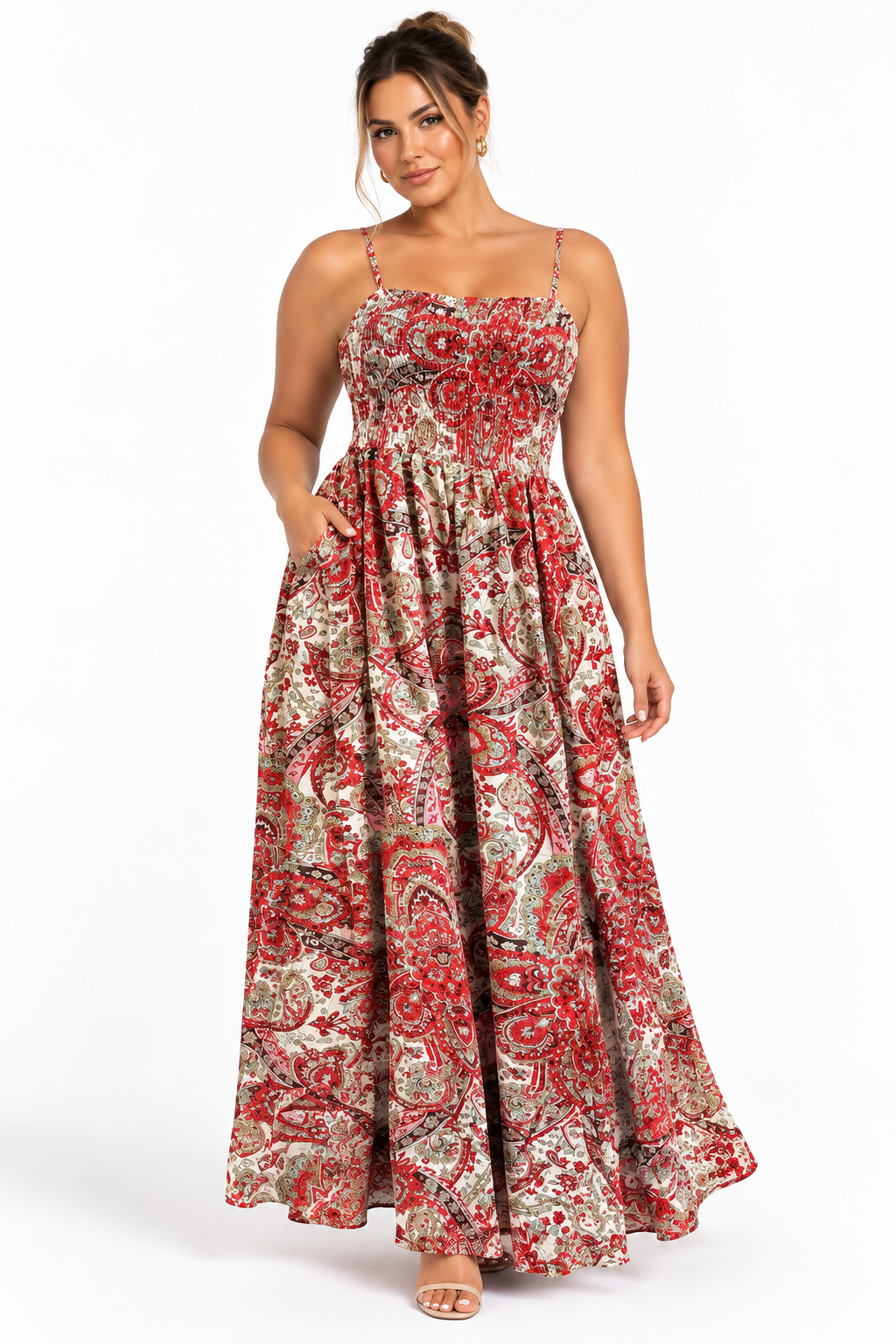 Red Paisley Sundress