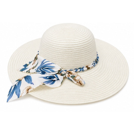 Straw Sun Hat | White