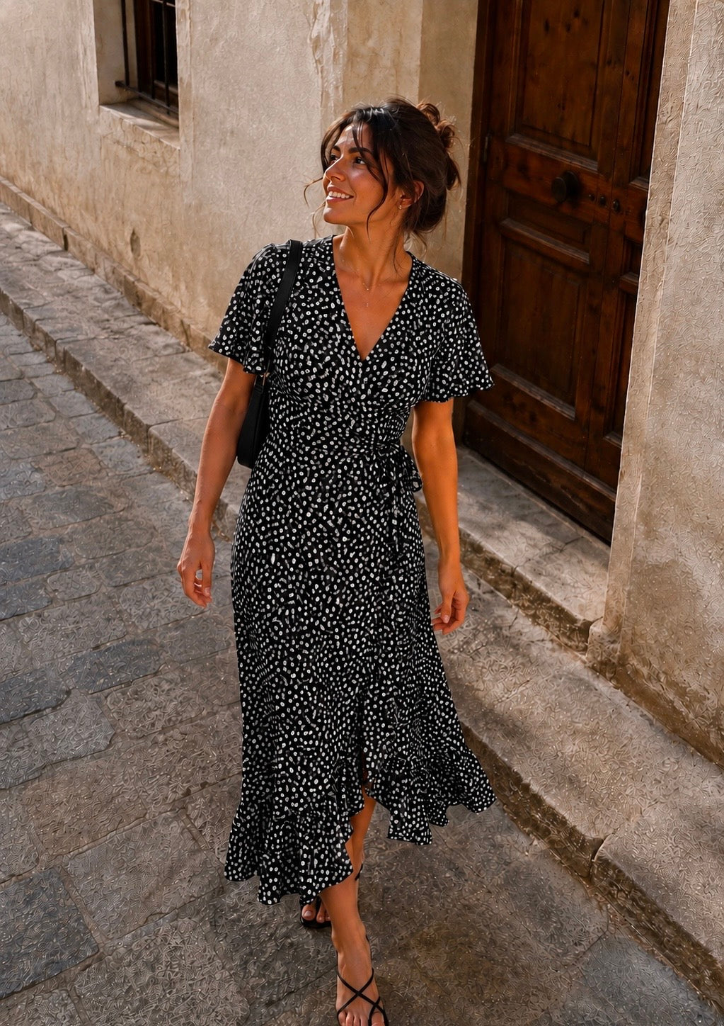 Floral Dress | Black