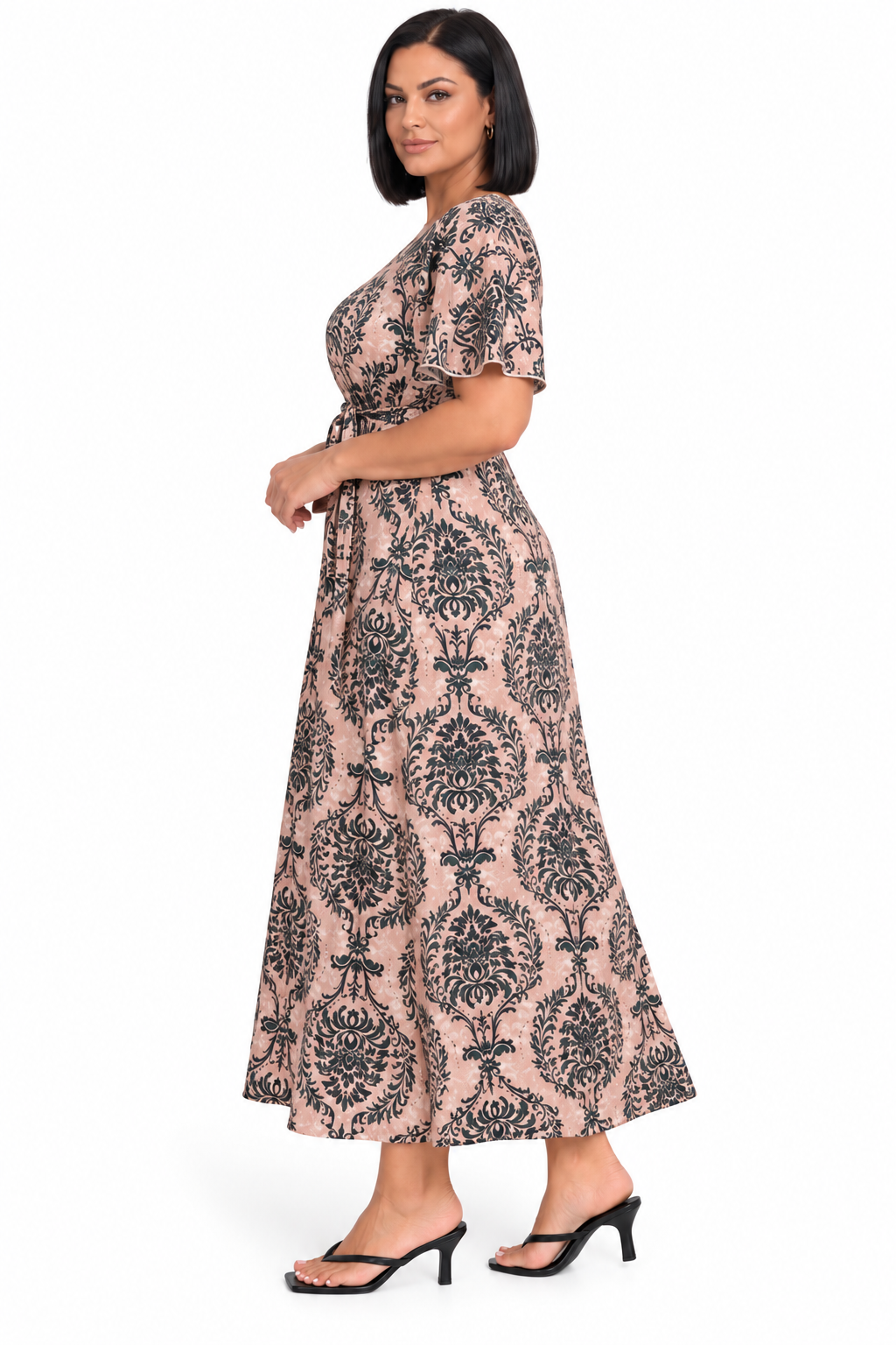 Printed A-Line Dress