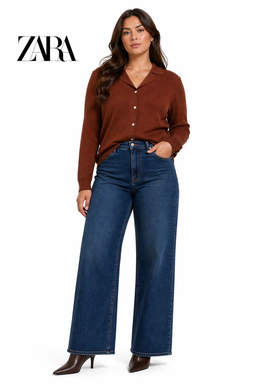 Zara Knit Shirt - Brown