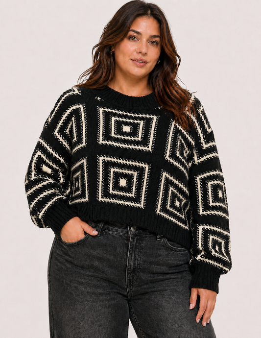 Geometric Print Knit