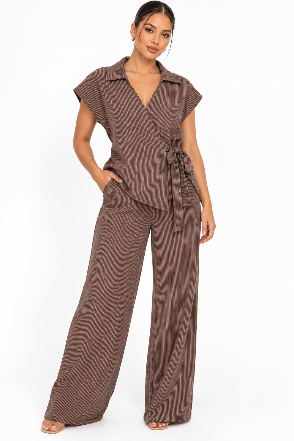 Stripe Co-Ord Set | Mocha – Miscellaneous