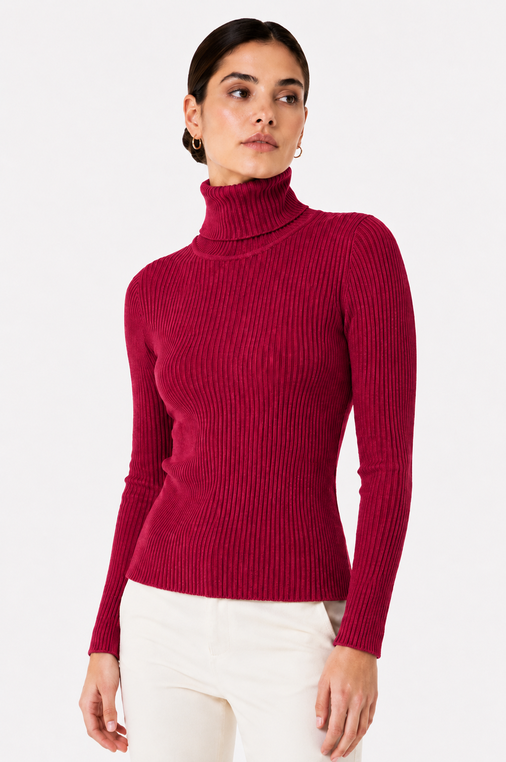 Ladies Polo Neck - Maroon