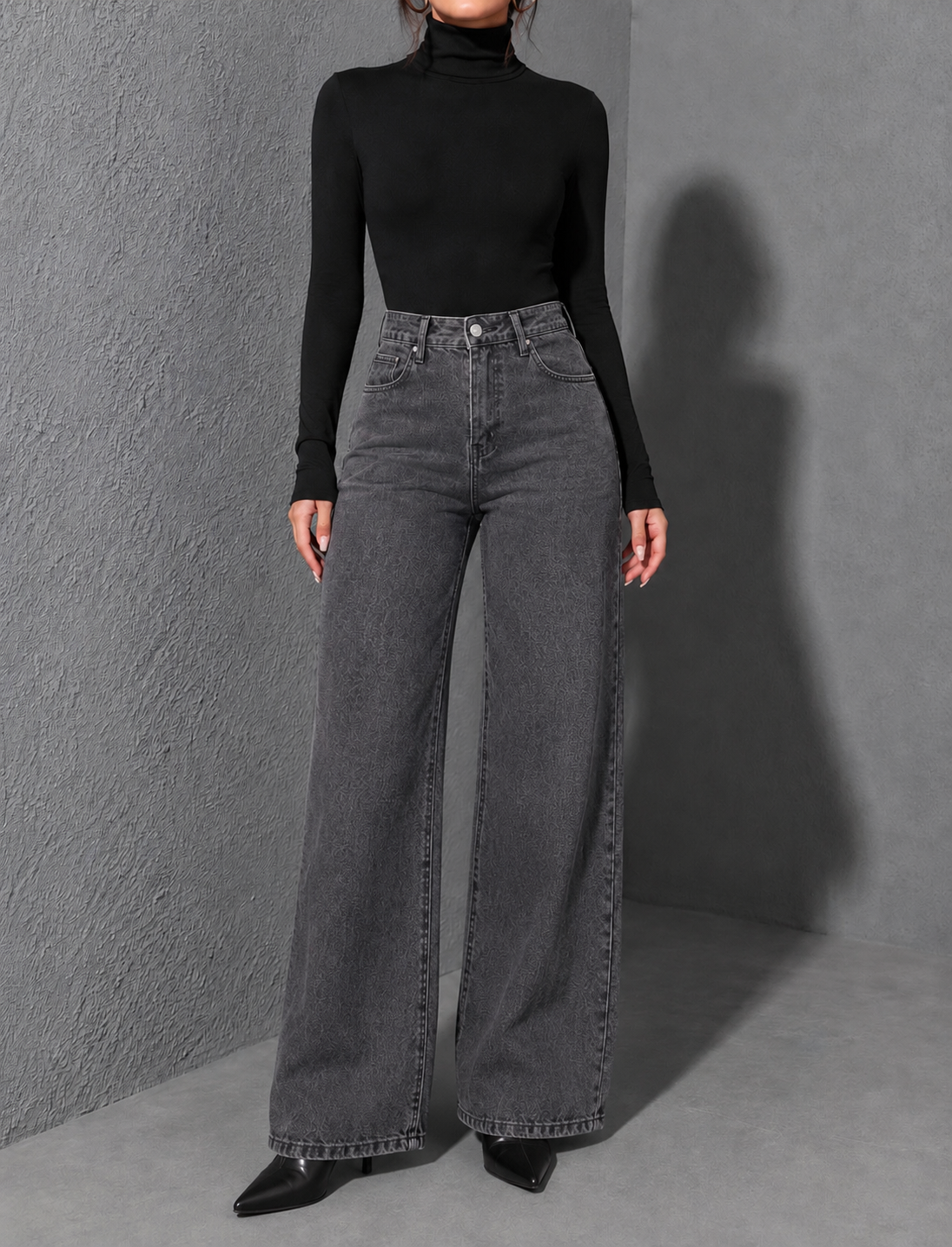Soft Washed Grey Denim
