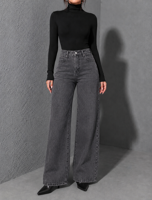 Soft Washed Grey Denim