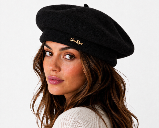 Cotton Road Beret - Black