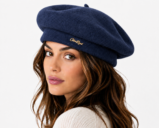Cotton Road Beret - Navy Blue