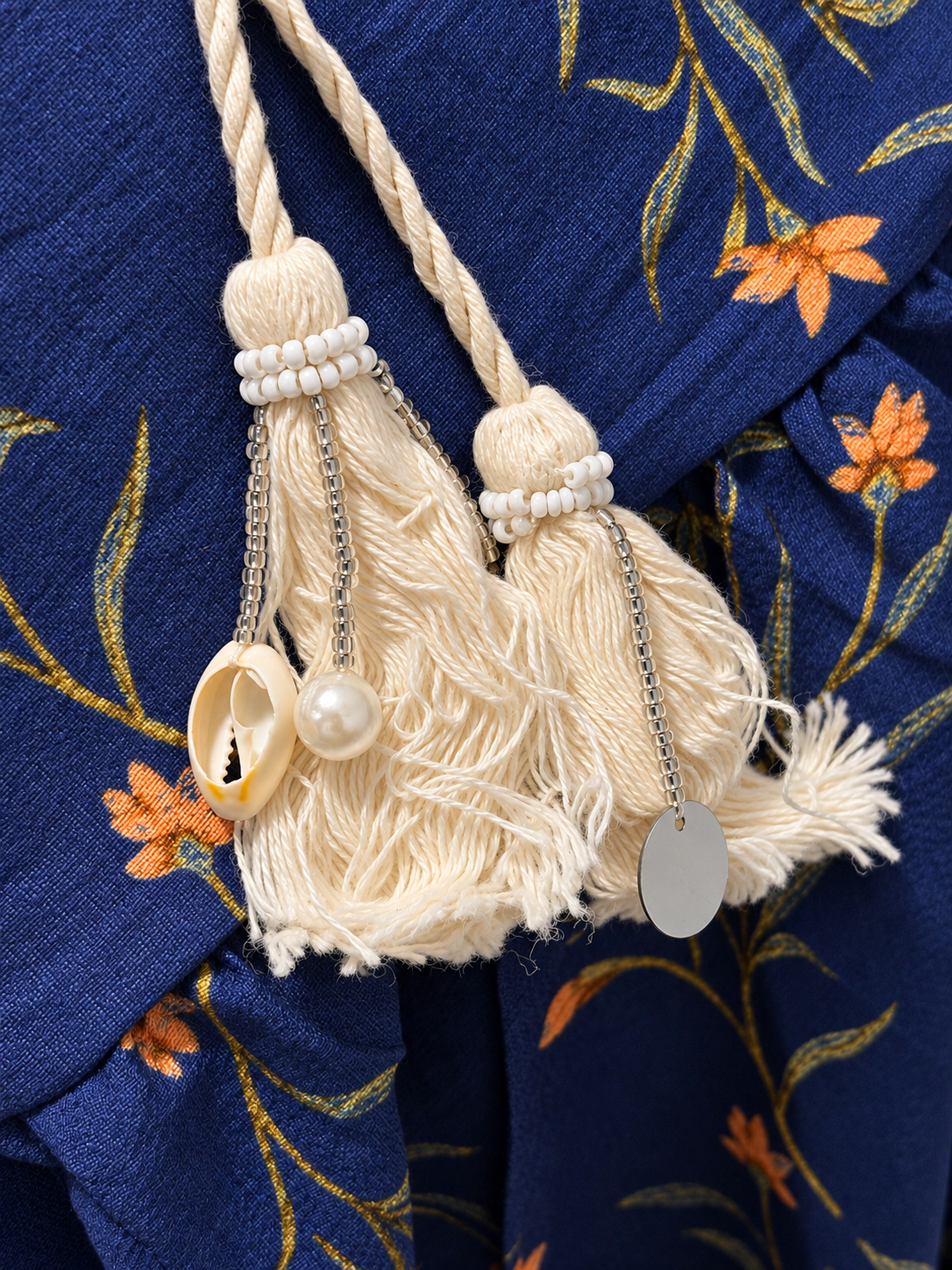 The Amara Botanical Dress - Blue