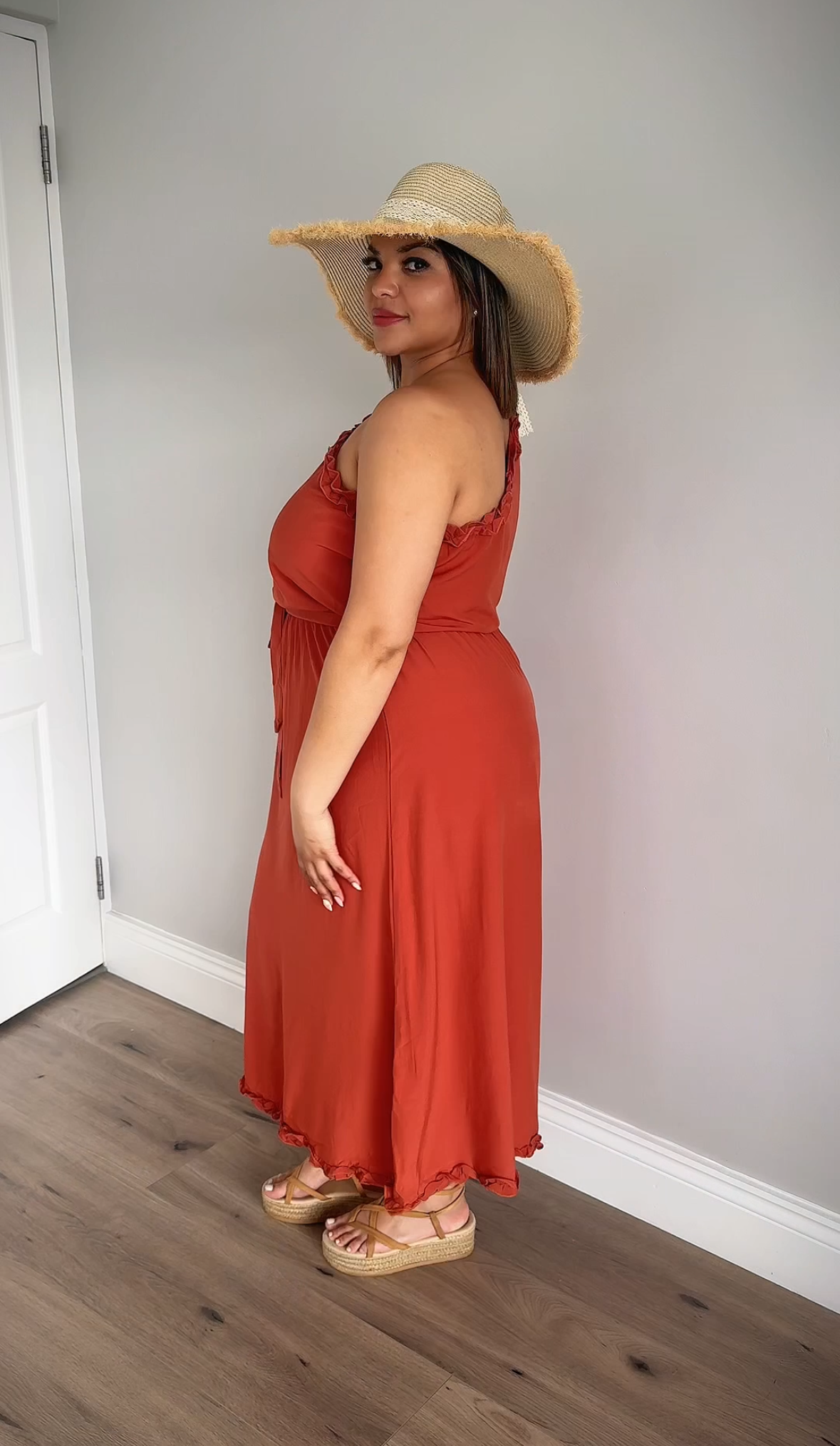 The Solana Dress - Terracotta