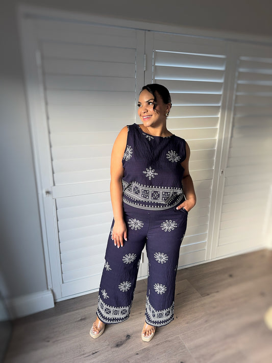 Indigo Bohemian Co-Ord Set
