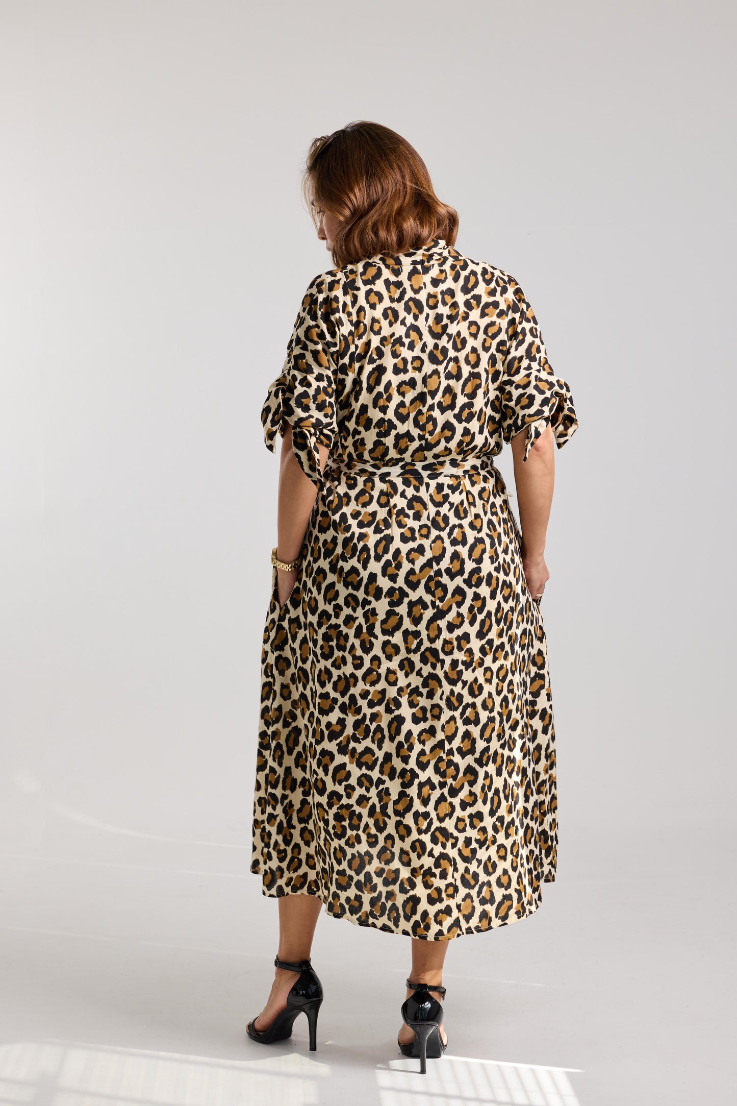 The Savannah Leopard Midi Dress
