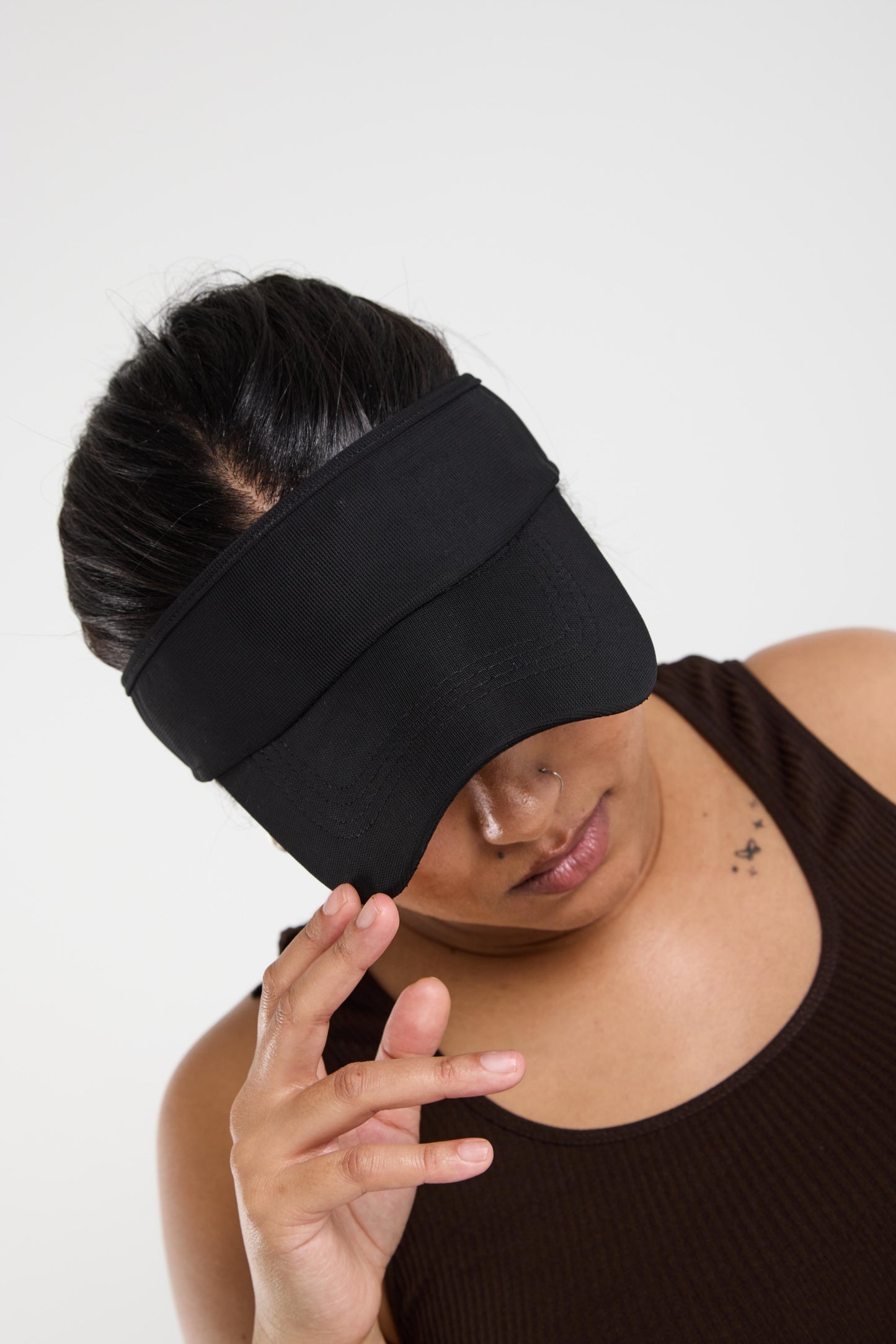 Padel Visor Cap - Black
