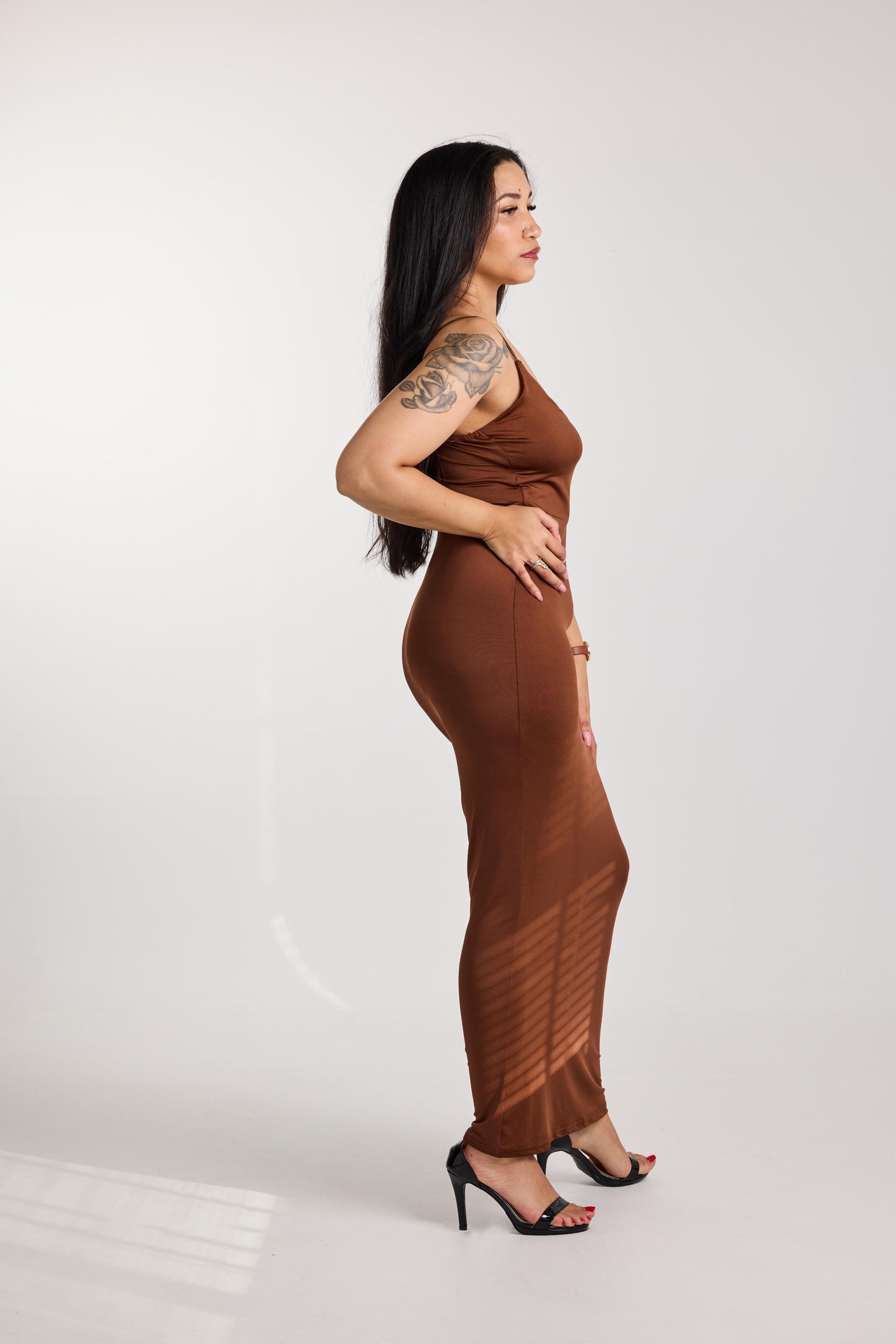 Mocha Curve Bodycon Dress