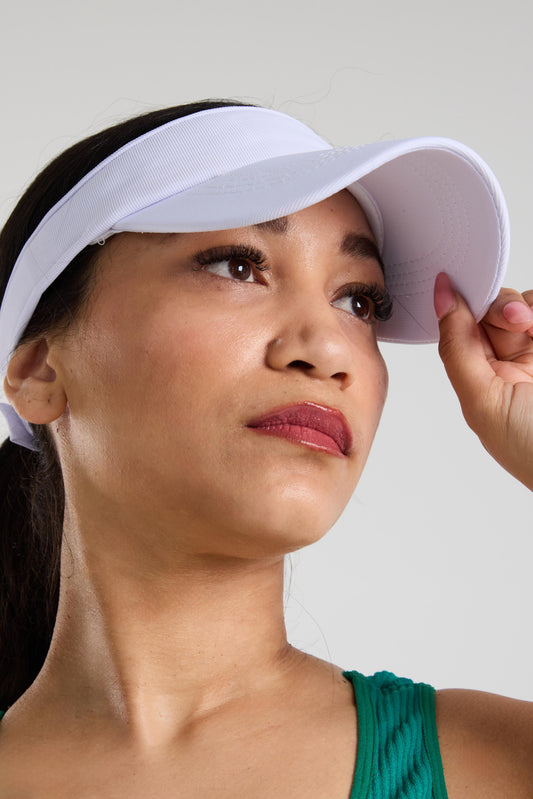 Padel Visor Cap - White